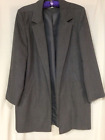 Long Length Fully Lined Grey Jacket - Size 12