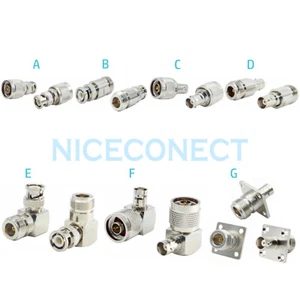 1x N Male Female to BNC Male Female Plug Jack Radio RF Adapter Coaxial Connector - Picture 1 of 8