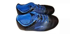 Brava Boys Soccer Cleats Youth Boys Size 12 Black And Blue Shoes  - Picture 1 of 1