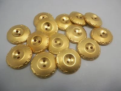 Nuevos lotes de botones dorados galvanizados tamaños 7/8,11/16, 5/8 hechos en Italia #Z Foto 1 de 4