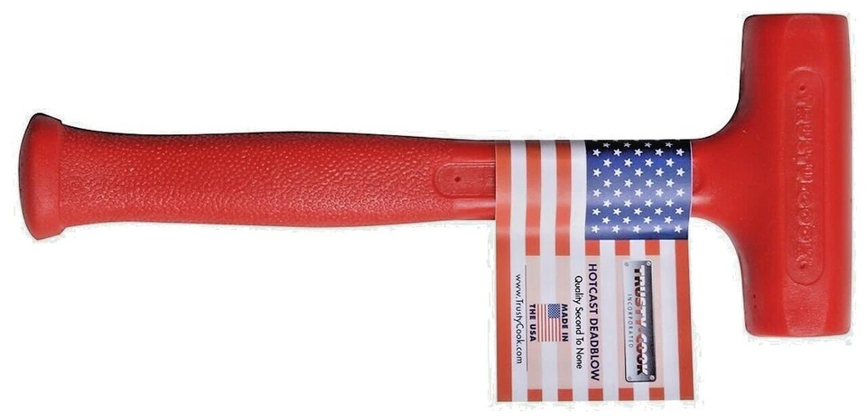 Trusty Cook Model S2 22 oz Slimline Dead Blow Hammer 12" long MADE IN: U.S.A.!!!