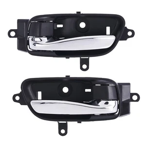 Door Handle Inner for Nissan Altima 13-17 Set of 2 Chrome FRONT=REAR LEFT+RIGHT - Picture 1 of 5