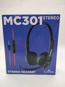 BlueStork MC 301 USB/3,5 mm kabelgebundenes PC-Mikrofon-Headset, Stereo-Sound, g - Bild 1 von 6