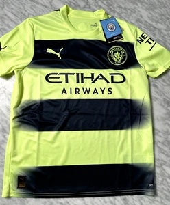 Manchester City Third football shirt 2022/2023 Jersey Puma Kids Youth Large NEW - Picture 1 of 8