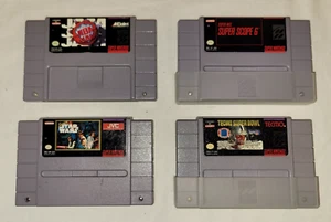 SNES Game Lot – NBA Jam, Super Scope 6, Super Star Wars, and Tecmo Super Bowl - Picture 1 of 9