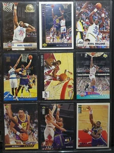 Karl Malone Pack 29 NBA Cards - Upper Deck, Fleer, Topps, NBA Hoops, Skybox - Bild 1 von 8