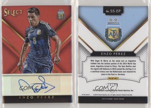 2015-16 Panini Select Signatures Red Prizm /49 Enzo Perez #SS-EP Auto