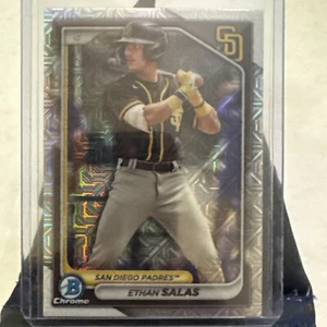 2024 Bowman Chrome Ethan Salas Mojo Refractor #BCP-102 Padres - Picture 1 of 6