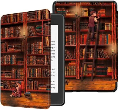 For Amazon Kindle Paperwhite Case 10th 2018 Magnetic Leather Flip Smart Cover - Image 1 of 4