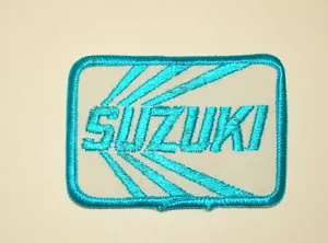 SUZUKI Blau Biker Motorrad Jacke Patch Neu NOS 80er Jahre - Bild 1 von 3