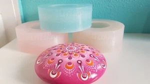 Silikonform Gießform 11,5 cm Stein zur Herstellung von Gips / Beton Rohlingen  - Bild 1 von 15