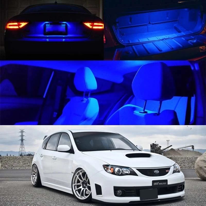 04-11 Subaru Impreza WRX STI Interior Xenón AZUL Bombilla LED Paquete Completo (CANTIDAD X6) Foto 1 de 1