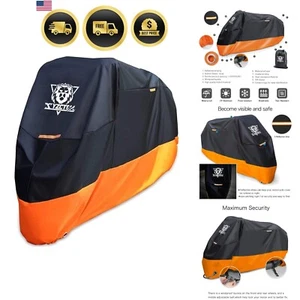 Funda de moto impermeable protección contra la intemperie para todas las estaciones para bicicletas hasta 108... - Imagen 1 de 8