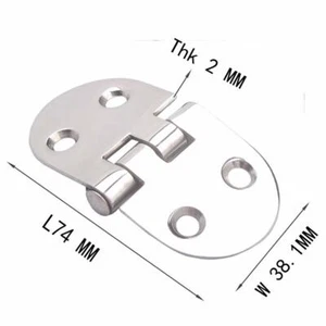 Stainless Steel Boat Marine Butterfly Hinge Deck Hatch Door Cabinet 1.5" x 2.9" - Bild 1 von 4