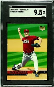 2008 Topps Stadium Club #140 Max Scherzer Rookie Card RC SGC 9.5 Mint+ LOW POP - Picture 1 of 2