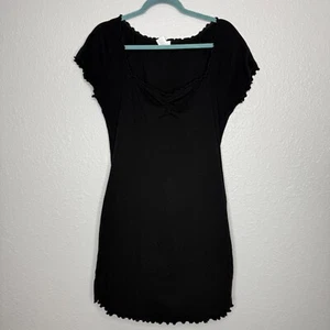 Abound Black t shirt dress XL pre-owned good condition - Picture 1 of 7