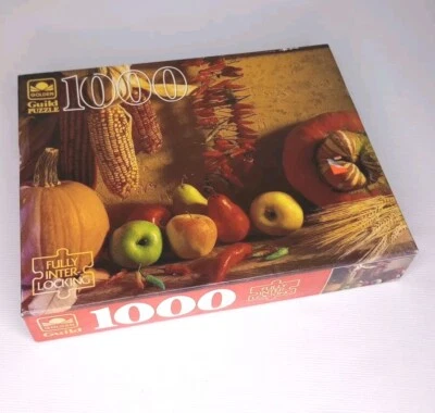 Harvest Fruits 21 1/2 дюйма x 27 1/2 дюйма Golden Guild 1000 шт. пазл новый - Изображение 1 из 4