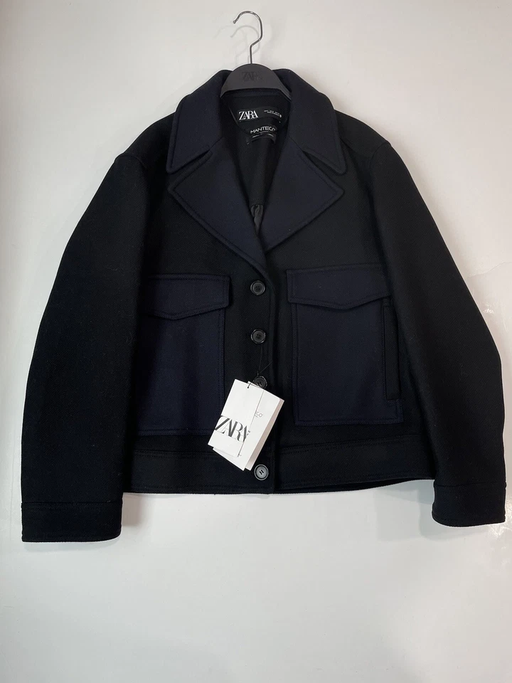 Zara Manteco Wool Coat| ZW Collection Small 8267 / 745| Premium Quality Fabrics