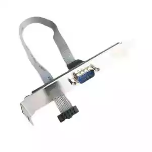 DB9 RS232 Serial Port To IDC 9Pin Ribbon Cable Computer Motherboard Panel Mount - Picture 1 of 3