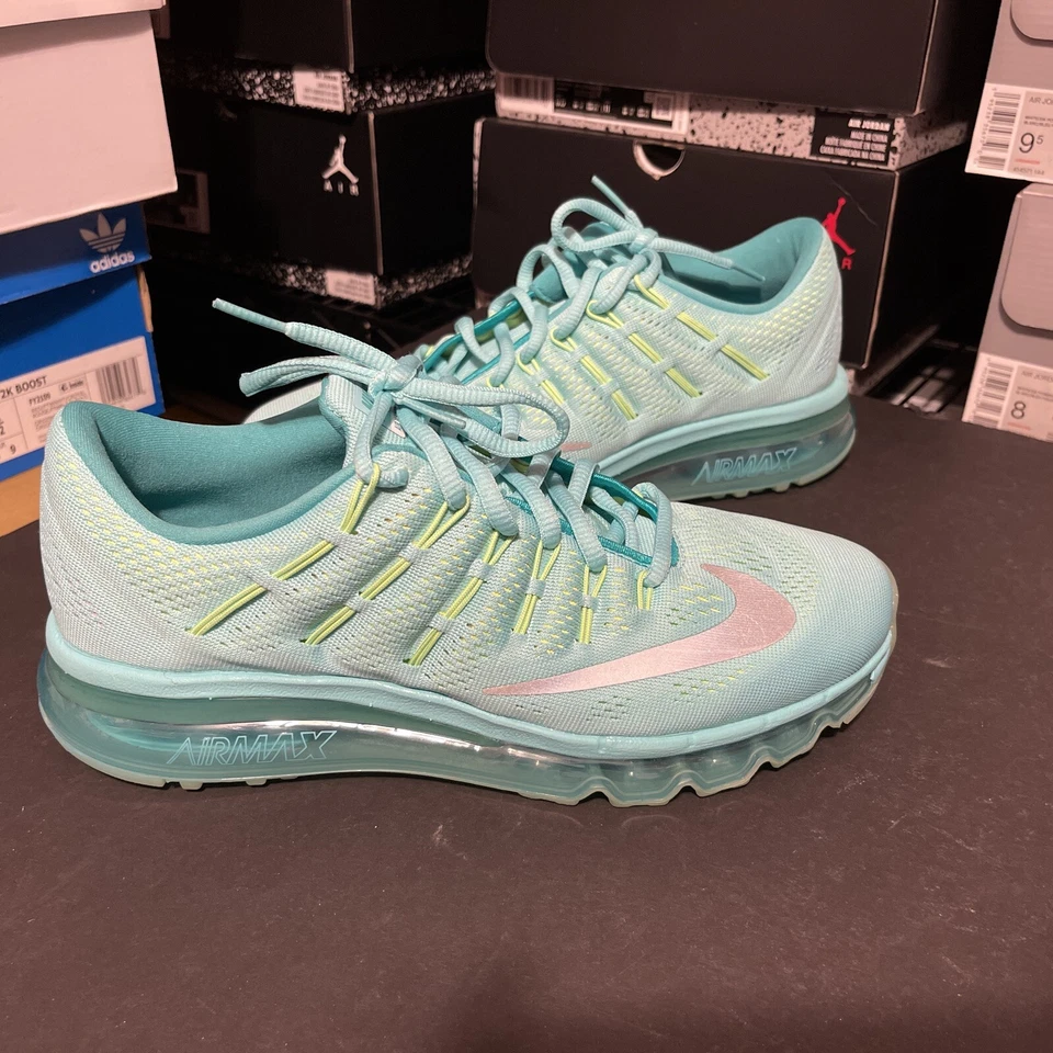 NIKE Air Max 2016 360 Hyper Turquesa Zapatos de Entrenamiento para Correr NUEVO Jóvenes Niñas 7 Foto 1 de 4