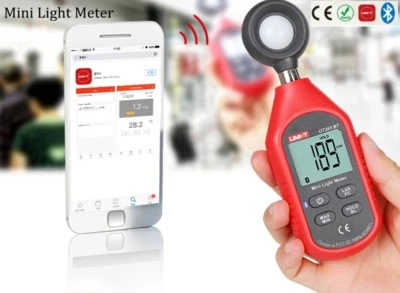 UNIT UNI-T Digital Bluetooth Luxmeter Light Meter Luminometer Photometer 0~199,900Lux