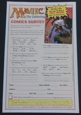Magic the Gathering Comics Survey Print Ad Poster Art PROMO MTG Vintage Minotaur