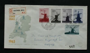 NIEDERLANDE 1963 adressierter Ersttagsbrief Nr. 56 - Bild 1 von 1