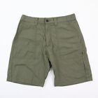 Wrangler Men's 9" Cargo Shorts Green Cotton Nylon Stretch Blend size 32