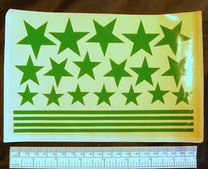 Star & Stripe Transfers - Green - Picture 1 of 3