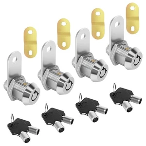 Serrature a camme con chiave uguale 5/8" lucchetto portaoggetti camper 4 pezzi vano camper, camper, sentiero... - Foto 1 di 8