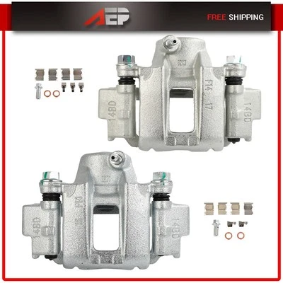 Rear Pair Brake Calipers w/ Bracket For Toyota 4Runner Sequoia Sport Utility - Image 1 of 4