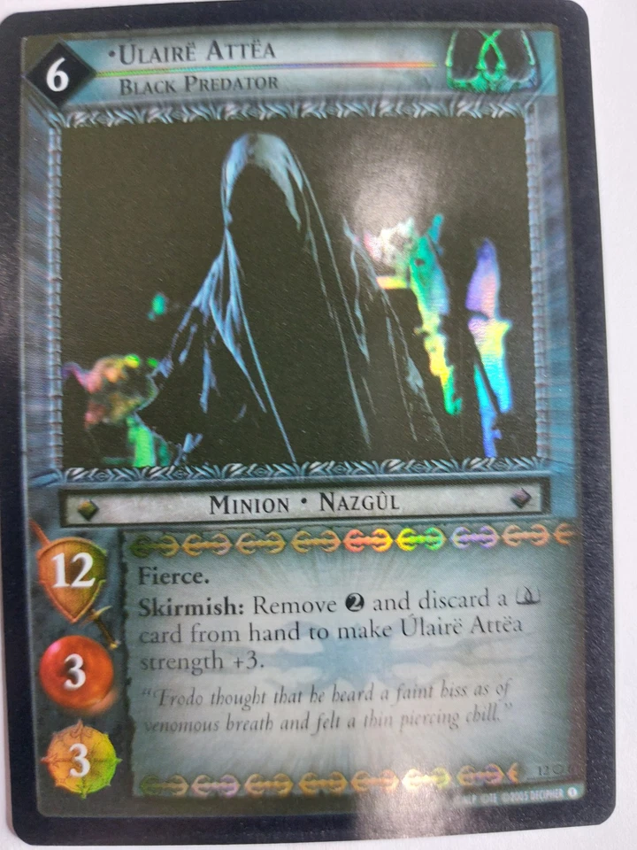 LOTR TCG Black Rider ULAIRE ATTEA BLACK PREDATOR 12O6 Masterwork FOIL MP - Image 1 of 1