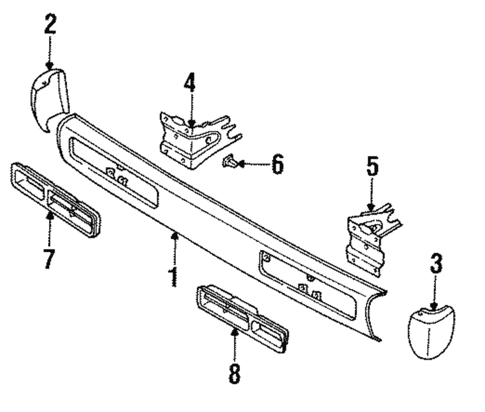 Genuine Nissan Face Bar Mount Bracket 62213-57G00 - Image 1 of 1