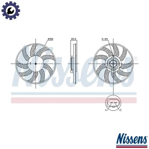 FAN ENGINE COOLING 850099 FOR AUDI Q3 A6/Allroad/C7 A7/Sportback CNHA 2.0L 4cyl - Picture 1 of 9