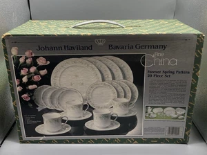 Vintage Johann Haviland Forever Spring 20 pc Dinner Set w/ Original Box ~Germany - Picture 1 of 7