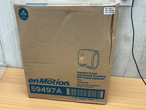 "Dispensador automático de toallas de papel en rollo sin contacto enMotion 59497A 8""". Gris - Imagen 1 de 2