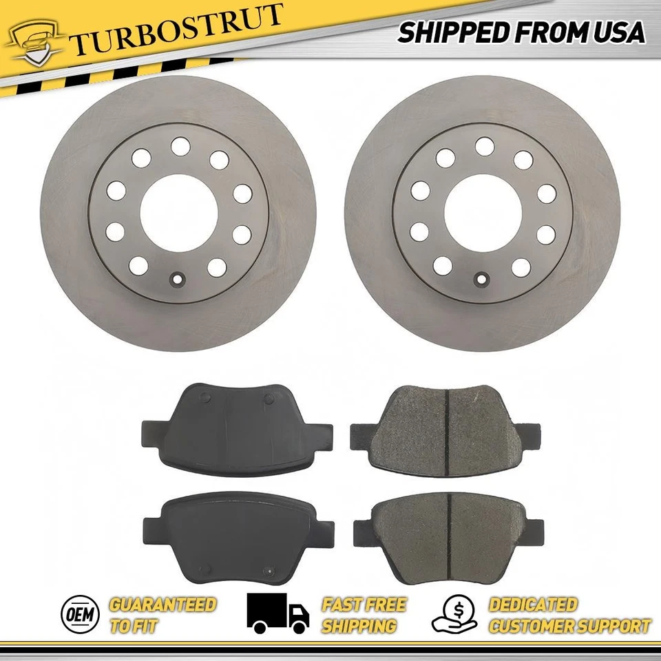 Kit de pastillas de freno rotores de freno traseros originales para Volkswagen Beetle 2015 1,8 L Foto 1 de 1