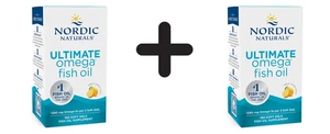 2 x Nordic Naturals Ultimate Omega, 1280mg Lemon - 180 softgels (444,42 EUR/kg) - Bild 1 von 1
