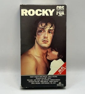 Rocky VHS 1976 Video Tape Stallone CBS Fox Release Red Label Vintage Nearly New! - Imagen 1 de 8