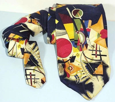 100% шелковый галстук галерейная коллекция от Christina Desiree галстук абстрактное искусство - Изображение 1 из 4