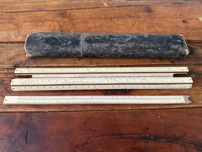 Regla deslizante AW Faber Castell 878 con estuche Alemania DRP 206428 vintage Foto 1 de 4