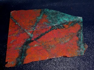 Sonora Sonnenaufgang (Sonnenuntergang) Cuprit Chrysokoll - 6 3/8" x 5 3/8" Platte - grob - Bild 1 von 3