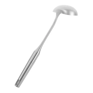  Mestolo Gravy in metallo: cucchiaio da mestolo in acciaio inox 13,4" - cucchiaio da portata profondo per - Foto 1 di 12