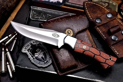 Cuchillo deportivo CFK hecho a mano AUS 10 COLORES personalizados G10 senderismo caza desollador camping Foto 1 de 4