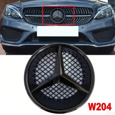 Front Grille Star Emblem Logo For 2006-2015 Mercedes Benz W204 W245 C300 B200 Foto 1 de 4