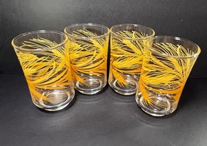 🎁 Libbey Golden Wheat 6 oz. Juice Glasses Vintage 1970s Lot of 4 - Picture 1 of 8