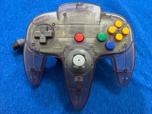 Official Nintendo 64 Controller OEM N64 Atomic Purple Clear Stick 9/10 Tested - Picture 1 of 16