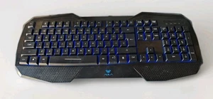AULA Wired RGB Backlit Gaming Keyboard LED 104 Keys Perfect for Windows PC Gamer - Picture 1 of 12