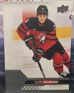 2022 Upper Deck Team Canada Olen Zellweger 🇨🇦🇨🇦🇨🇦 Anaheim Ducks  - Bild 1 von 2