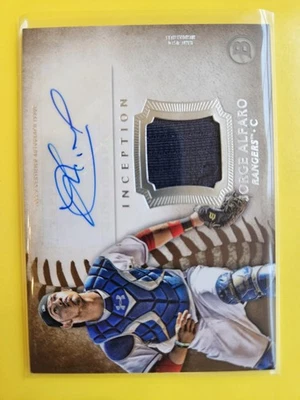 2015 Bowman Inception Relic Pros Autograph #IARJA Jorge Alfaro - Texas Rangers - Image 1 of 2